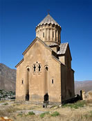 Chapel of the Holy Mother of God in Areni (built in 1321) with Gandzasar-style umbrella-shaped roof.