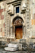 Northern entrance to the gavit, Gandzasar, Karabakh.