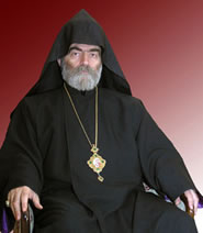 His Beatitude Archbishop Pargev, head of the Artsakh Diocese of the Armenian Apostolic Church.